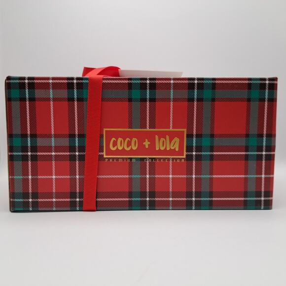 NEW Coco Lola Christmas Tea Set Gift Box Mug Infuser Lid Spoon (4-pc) Plaid Tree - Picture 8 of 11